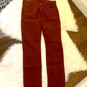 Levi’s 508 W32 L34 dusty red/orange color